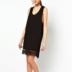 For Love and Lemons Black Lace Hem Dress $295